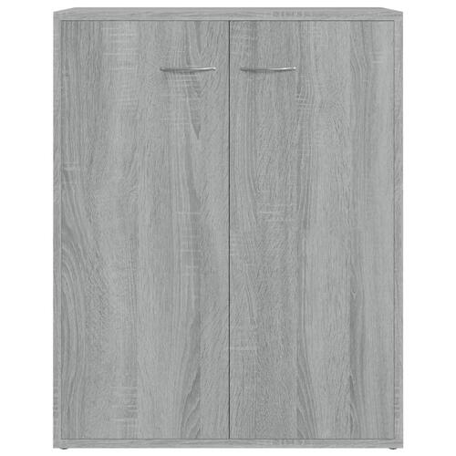 Skænk 60x30x75 cm konstrueret træ grå sonoma-eg