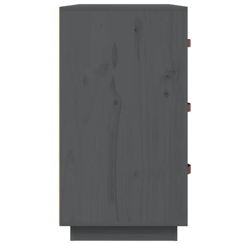Skænk 80x40x75 cm massivt fyrretræ grå