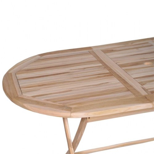 Foldbart havebord 160x80x75 cm massivt teaktræ
