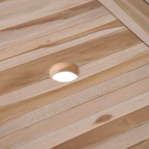 Foldbart havebord 160x80x75 cm massivt teaktræ