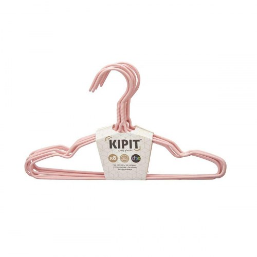 Bøjler til børn Kipit - blå/grøn/pink - metal med silikone (24 stk)