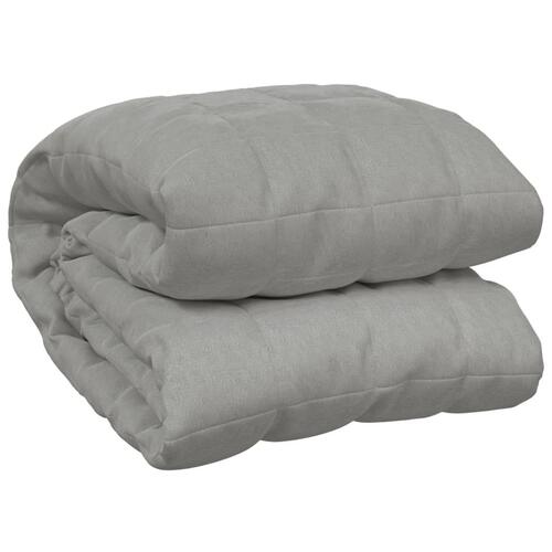 Tyngdetæppe 200x230 cm 13 kg stof grå