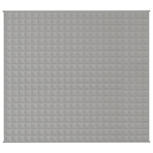 Tyngdetæppe 200x230 cm 13 kg stof grå