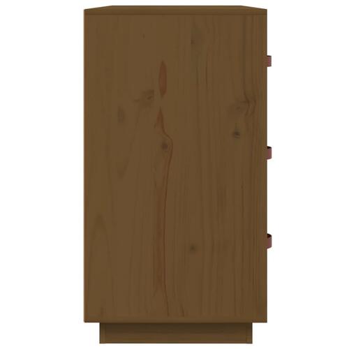 Skænk 80x40x75 cm massivt fyrretræ gyldenbrun