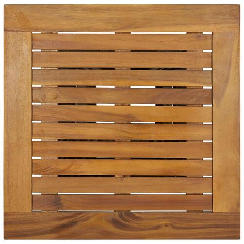 Barbord 60x60x110 cm polyrattan og massivt akacietræ grå