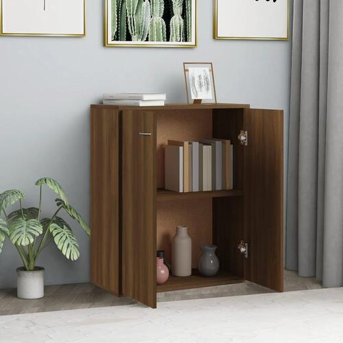 Skænk 60x30x75 cm konstrueret træ brun egetræsfarve