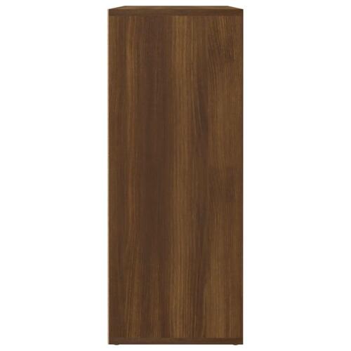 Skænk 60x30x75 cm konstrueret træ brun egetræsfarve