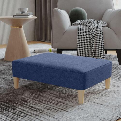 Fodskammel 78x56x32 cm stof blå