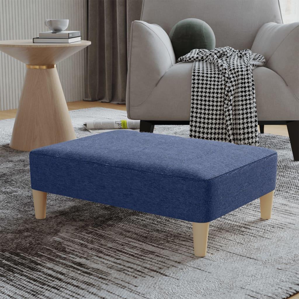 Fodskammel 78x56x32 cm stof blå