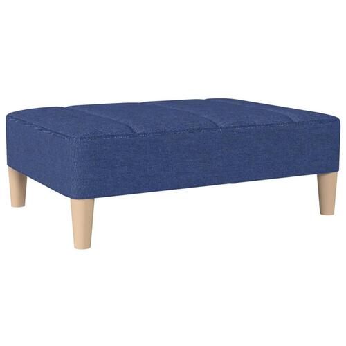 Fodskammel 78x56x32 cm stof blå