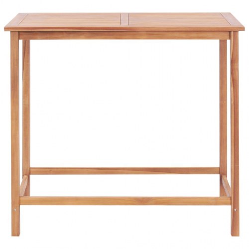 Udendørs barbord 120 x 65 x 110 cm massivt teaktræ