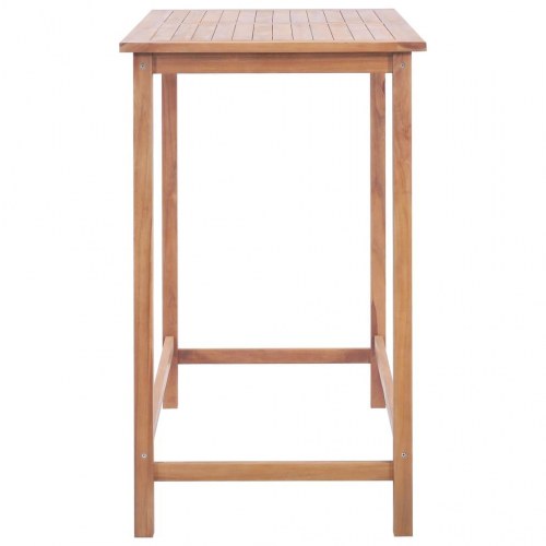 Udendørs barbord 120 x 65 x 110 cm massivt teaktræ
