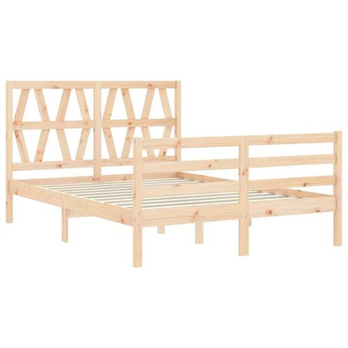 Sengeramme med sengegavl Small Double massivt træ