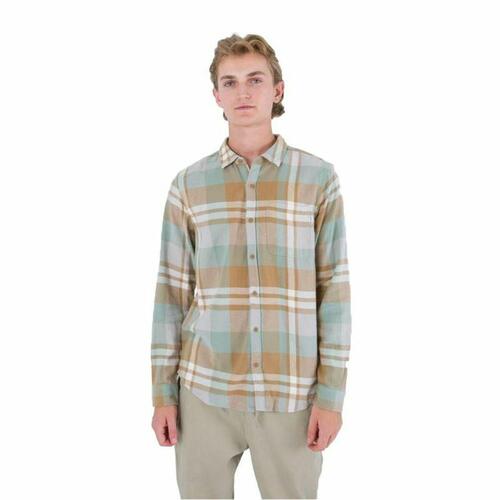 Langærmet Trøje til Mænd Hurley Portland Organic Brun XL