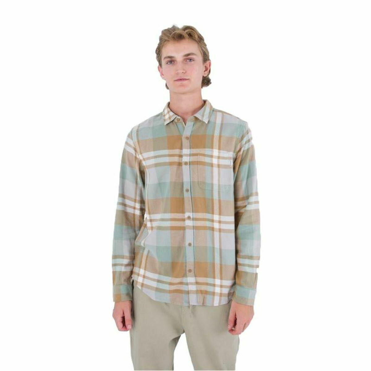 Langærmet Trøje til Mænd Hurley Portland Organic Brun XL