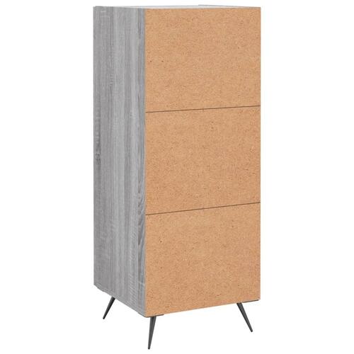 Skænk 34,5x34x90 cm konstrueret træ grå sonoma-eg