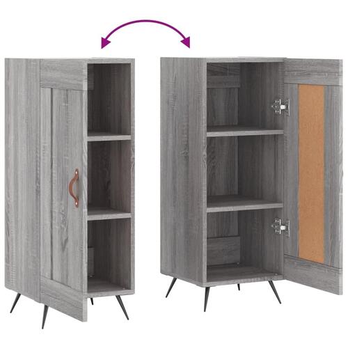 Skænk 34,5x34x90 cm konstrueret træ grå sonoma-eg