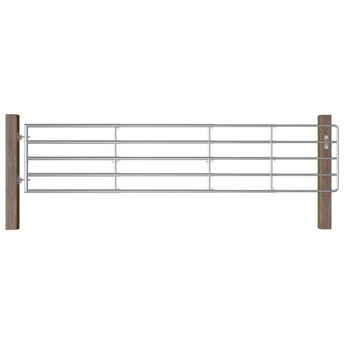 Markport 5 dele (150-400)x90 cm stål sølvfarvet
