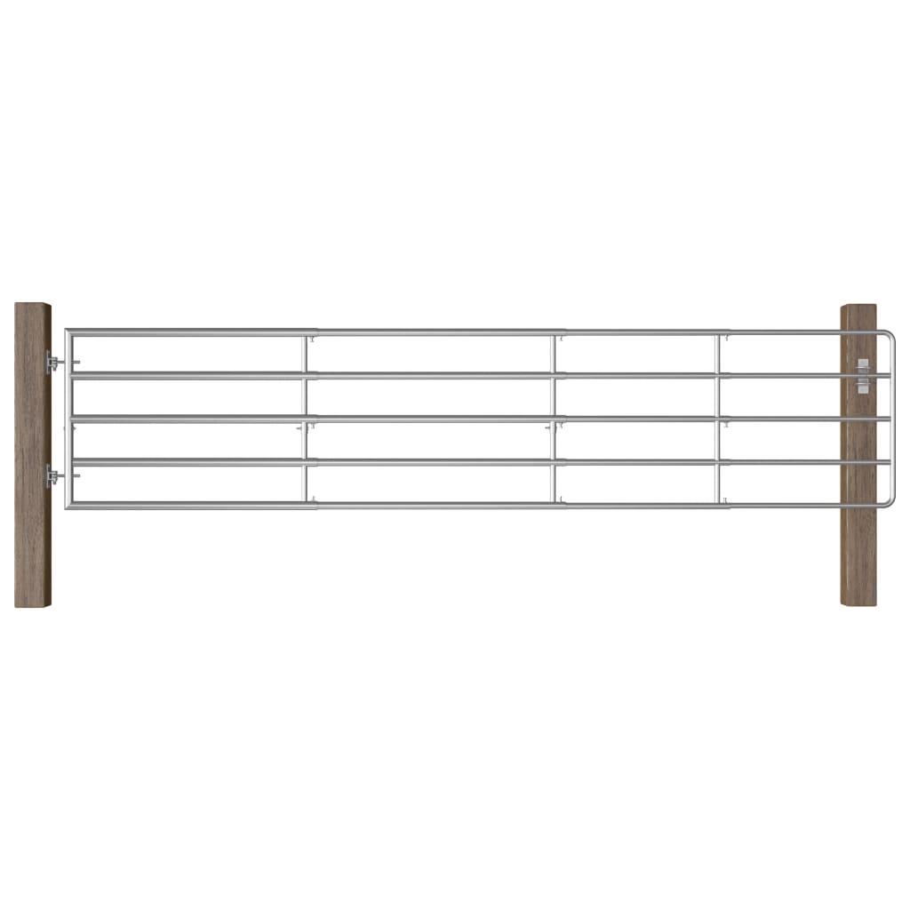 Markport 5 dele (150-400)x90 cm stål sølvfarvet