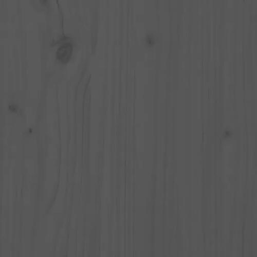 Vægskabe 2 stk. 100x30x35 cm massivt fyrretræ grå