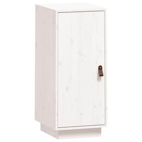 Skænk 34x40x75 cm massivt fyrretræ hvid