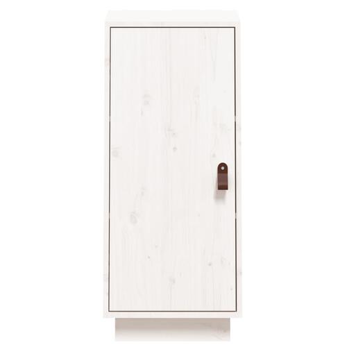 Skænk 34x40x75 cm massivt fyrretræ hvid