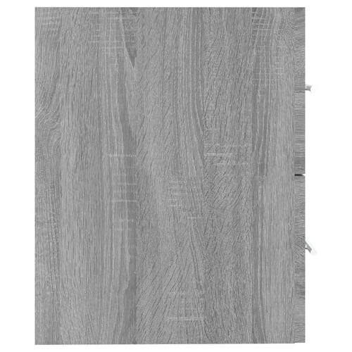 Badeværelsesskab 60x38,5x48 cm konstrueret træ grå sonoma-eg
