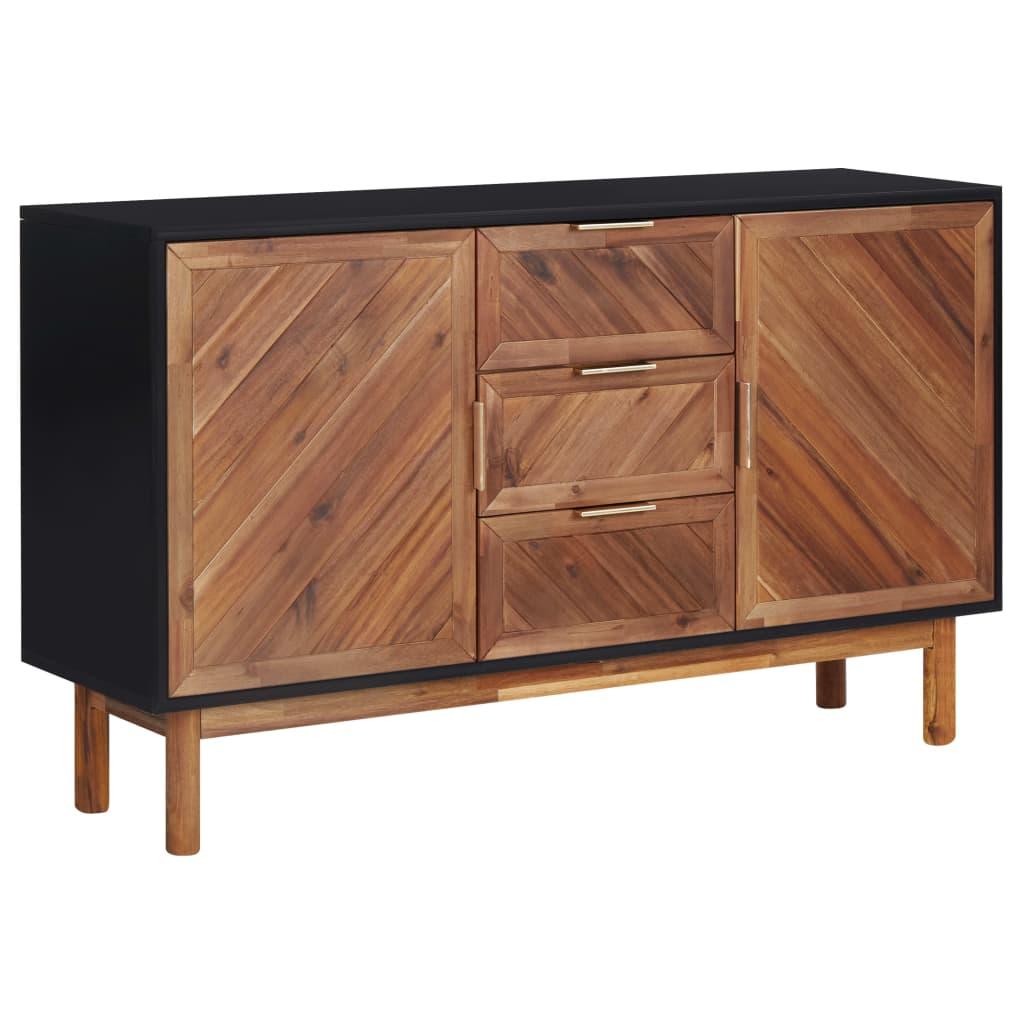 Skænk 115x35x70 cm massivt akacietræ og MDF