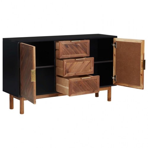 Skænk 115x35x70 cm massivt akacietræ og MDF