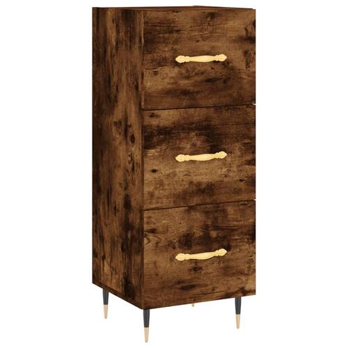 Skab 34,5x34x180 cm konstrueret træ røget egetræ