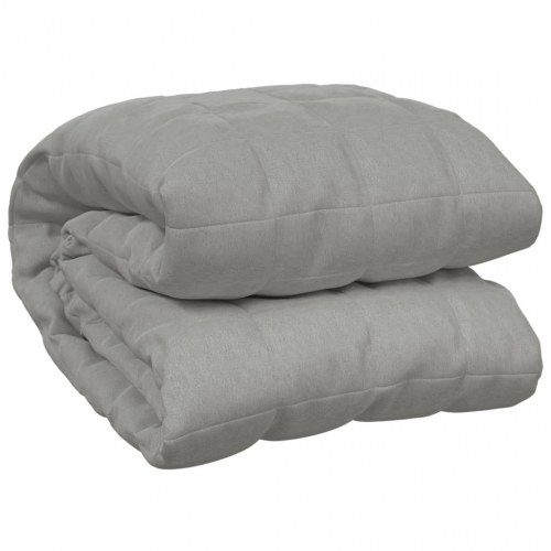 Tyngdetæppe 200 × 220 cm - 9 kg - stof i grå bomuld