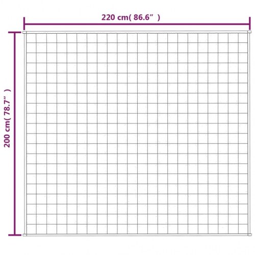 Tyngdetæppe 200 × 220 cm - 9 kg - stof i grå bomuld