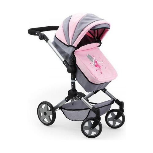 Lille Barnevogn til Dukker Reig Pram Neo Pro Grå 57 cm