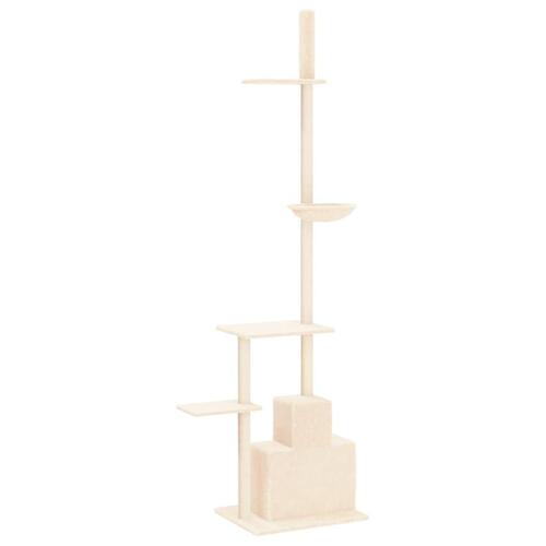 Kradsetræ fra gulv til loft 250,5-276,5 cm cremefarvet