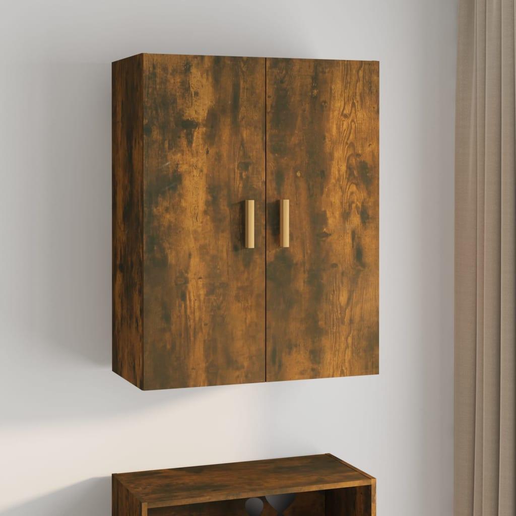 Vægskab 69,5x34x90 cm røget egetræsfarve