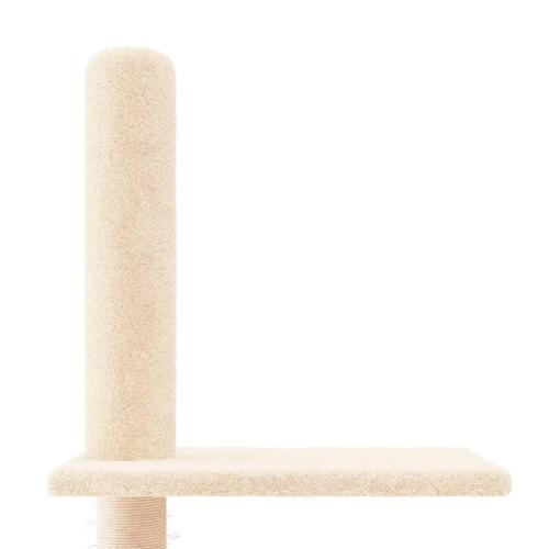 Kradsetræ fra gulv til loft 250,5-276,5 cm cremefarvet