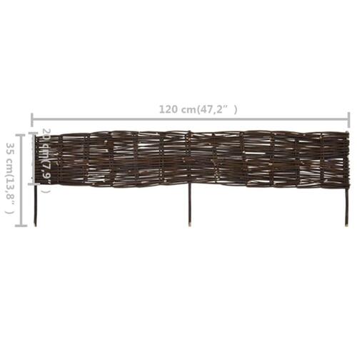 Bedafgrænsning af pil 5 stk. 120 x 35 cm