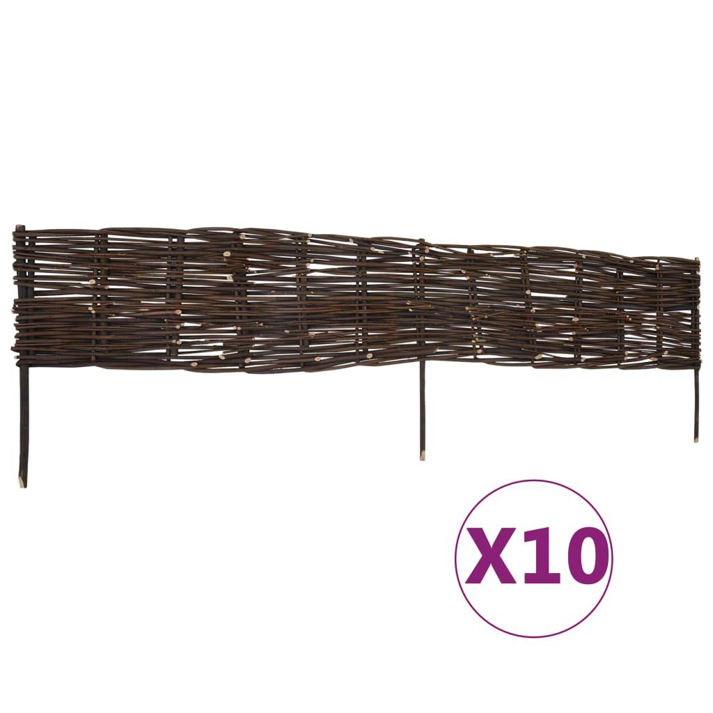 Bedafgrænsning af pil 10 stk. 120 x 35 cm