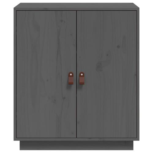 Skænk 65,5x40x75 cm massivt fyrretræ grå