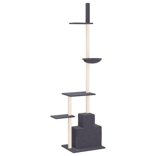 Kradsetræ fra gulv til loft 250,5-276,5 cm mørkegrå