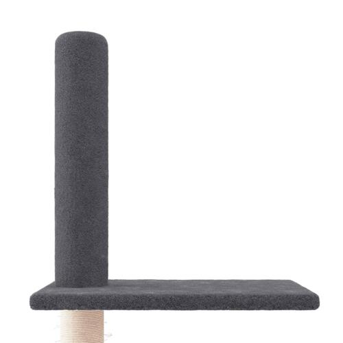 Kradsetræ fra gulv til loft 250,5-276,5 cm mørkegrå