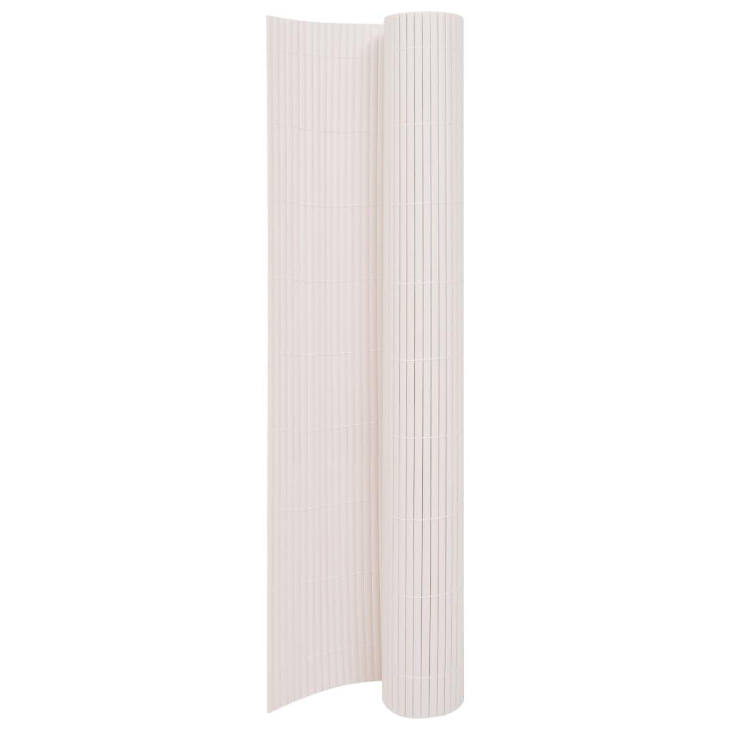 Dobbeltsidet havehegn 170 x 300 cm hvid