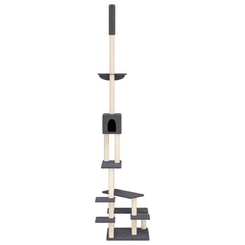 Kradsetræ fra gulv til loft 268,5-294,5 cm mørkegrå