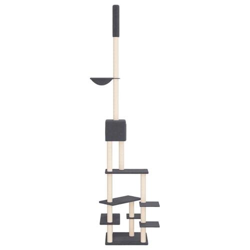 Kradsetræ fra gulv til loft 268,5-294,5 cm mørkegrå