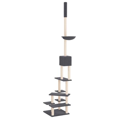 Kradsetræ fra gulv til loft 268,5-294,5 cm mørkegrå