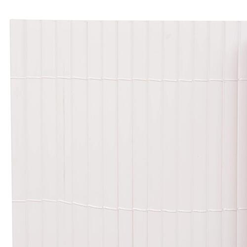 Dobbeltsidet havehegn 170 x 500 cm hvid