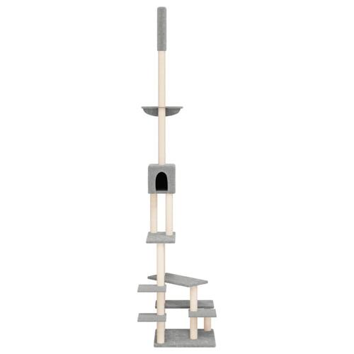 Kradsetræ fra gulv til loft 268,5-294,5 cm lysegrå
