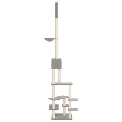 Kradsetræ fra gulv til loft 268,5-294,5 cm lysegrå
