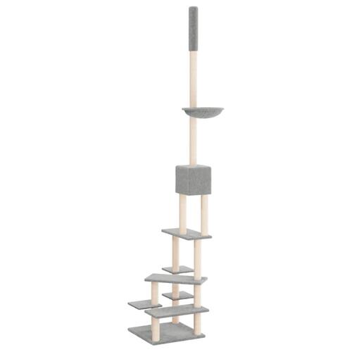 Kradsetræ fra gulv til loft 268,5-294,5 cm lysegrå