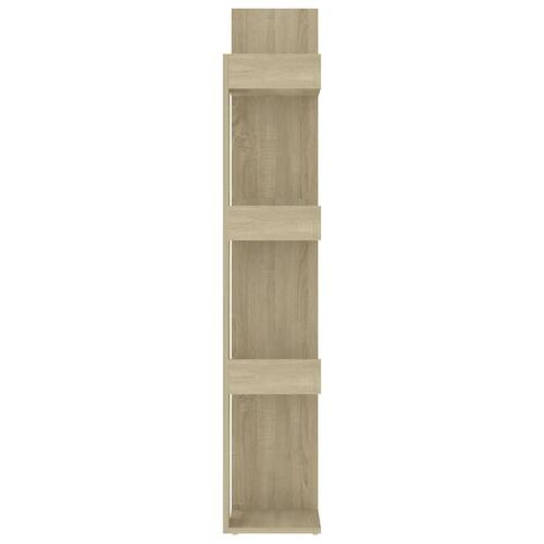 Bogreol 86x25,5x140 cm konstrueret træ sonoma-eg